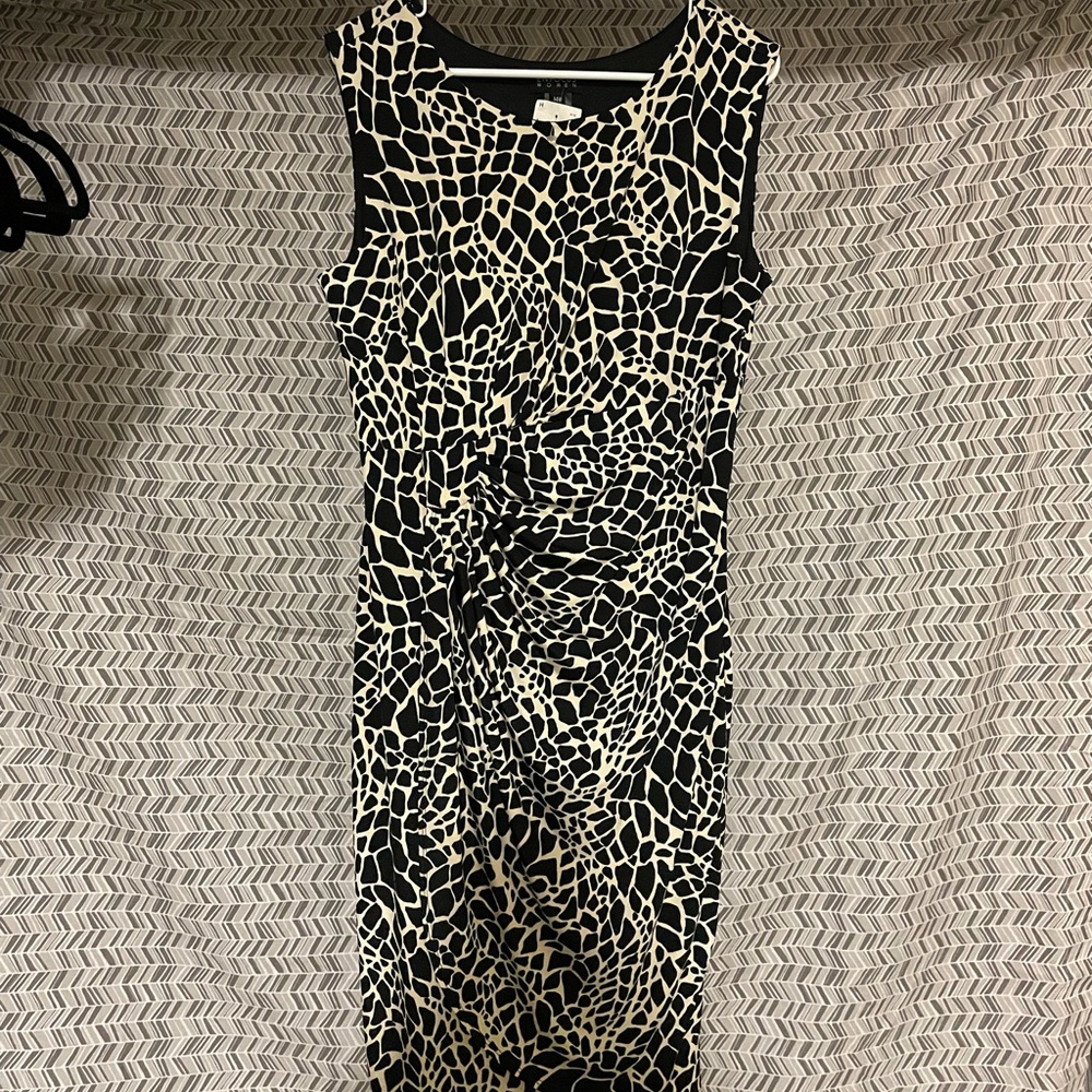 NWT EnFocus 14W sleeveless giraffe print dress